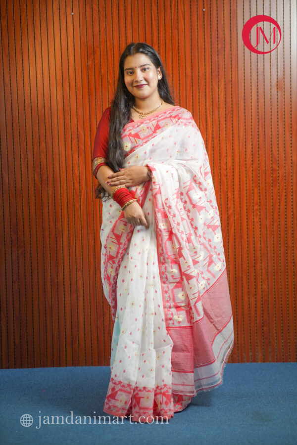 90 Count Jamdani saree