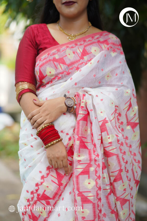 90 Count Jamdani saree - Image 5